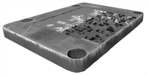 cs26 Microrelleus – laser functionalization laser engraved steel insert