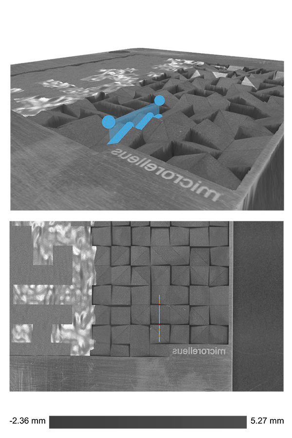 cs26 Microrelleus – laser functionalization laser engraved steel insert